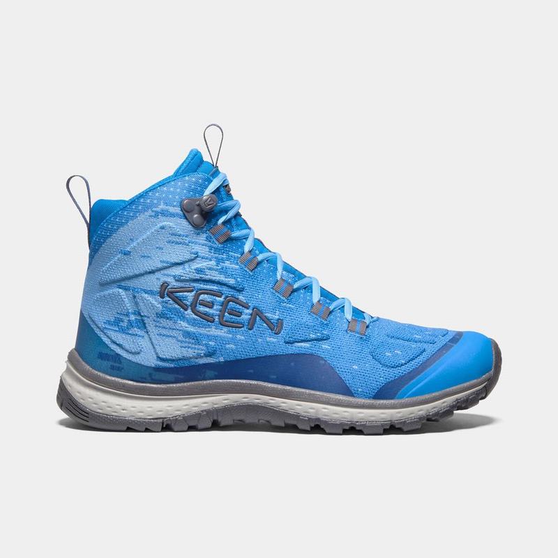 Botas De Montaña Keen Terradora Evo Mid Para Mujer Azules - Botas Keen Mexico (208415-GFC)